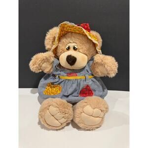 Country Bears Mary Louise 14” plush teddy bear vintage 1985 Marchon EUC